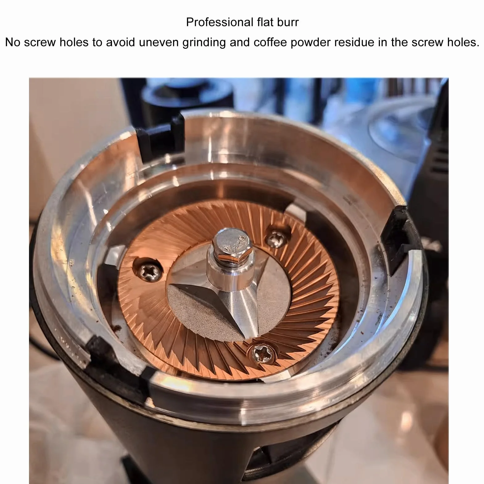 2 piezas de fresa plana para espresso de 64 mm, piezas de máquina de espresso, fresas de molino de café manuales de repuesto, fresa de molienda para espresso para DF64 DF64P DF64E