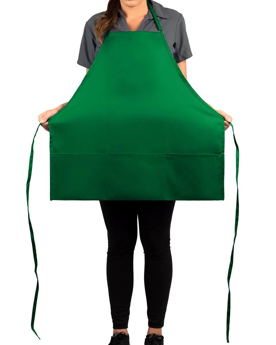 KNG Kelly Green - Delantal ajustable con 3 bolsillos para hombre y mujer, paquete de 2