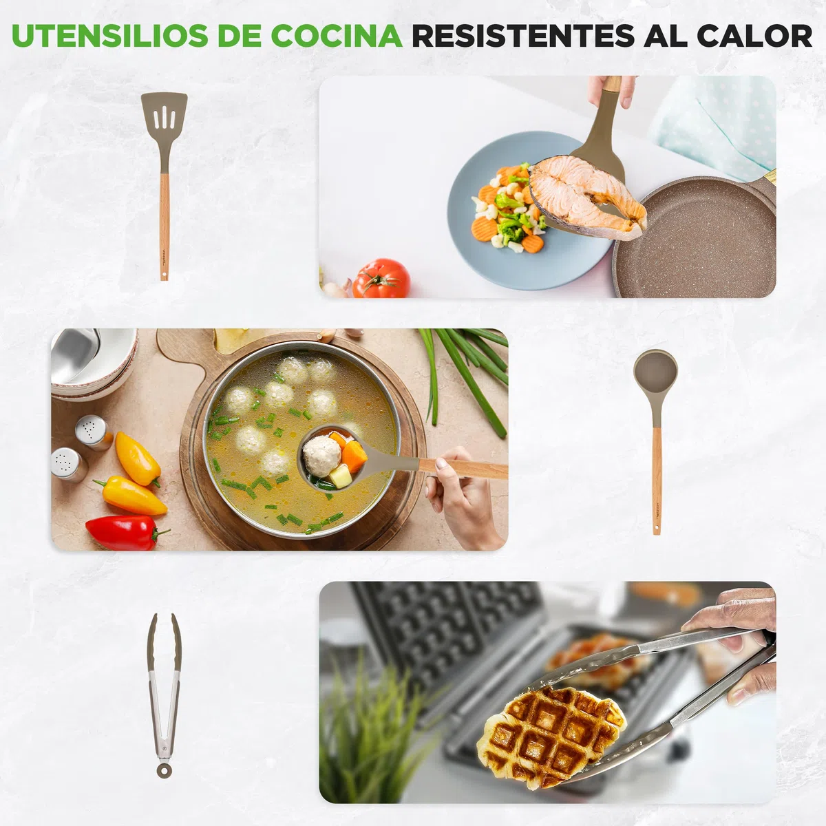 Nutrichef Bateria de Cocina, Antiadherentes, 22 Piezas, Completo, Profesional, Resistentes al Calor