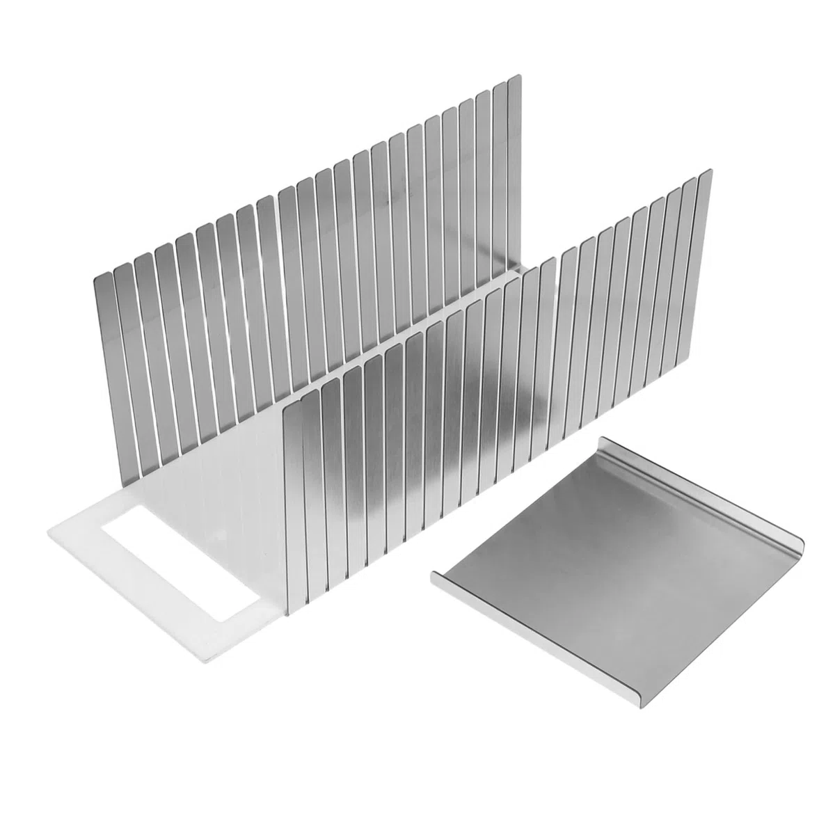 Zerodeko Rebanadora de Pan para Cortar Pasteles Ajustable de Acero Inoxidable con Diseño Compacto y Elegante y en Cocina y Repostería