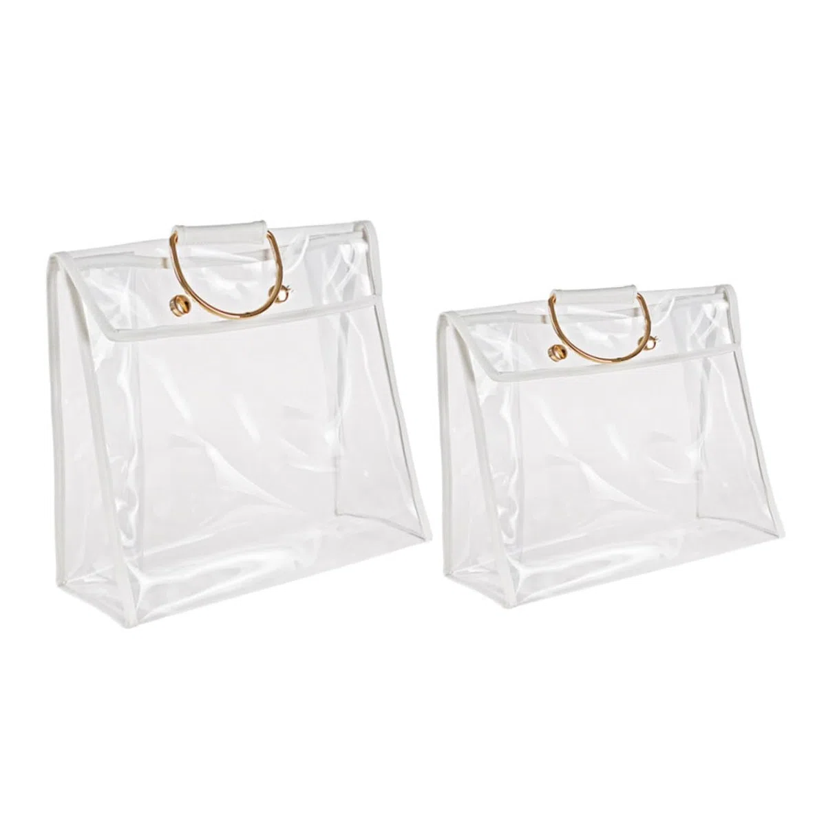 Homoyoyo Organizadores de Bolsos Transparentes PVC Colgantes 2 Piezas | Identifica Contenido al Instante, Almacenamiento Suspendido, Formato para Mantas y Mochilas