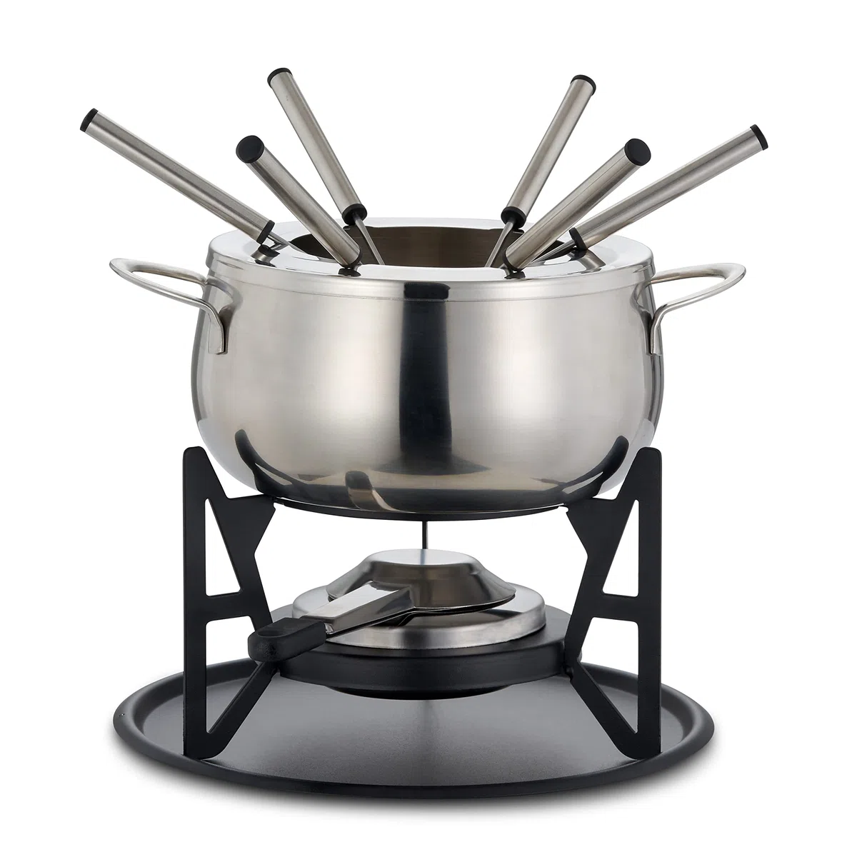 OS Oak & Steel ENGLAND Juego de Fondue de Lujo de 10 Piezas: Acero Inoxidable de Primera Calidad para una Experiencia Gastronómica Única - Regalo Ideal para Bodas, Novios y Aniversarios