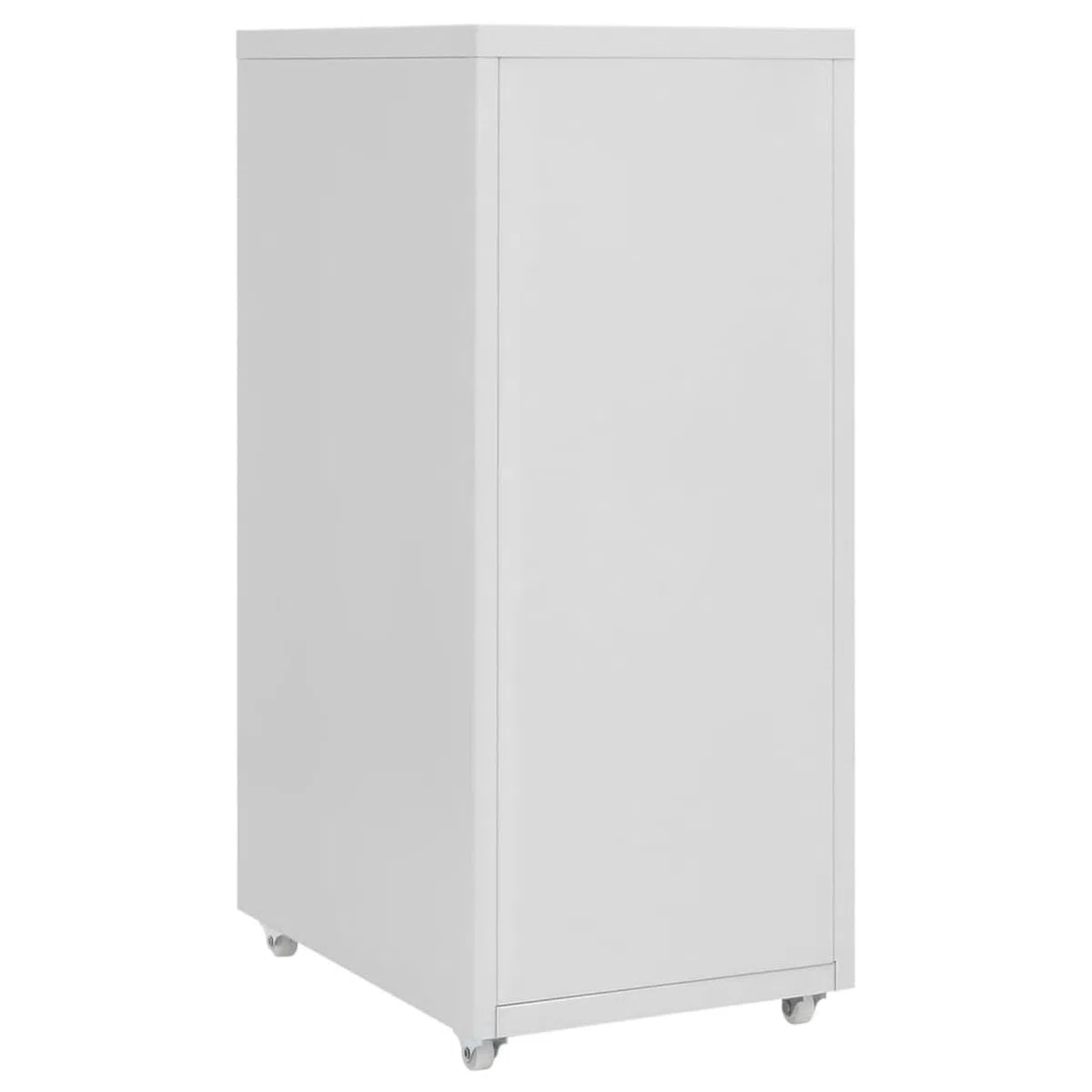 Gecheer Armario Archivador Móvil Armarios Metalico Cajonera Documentos Oficina Despacho Archivos Estudio Almacenamiento Muebles Estante Decoración Gris 28x41x69 cm