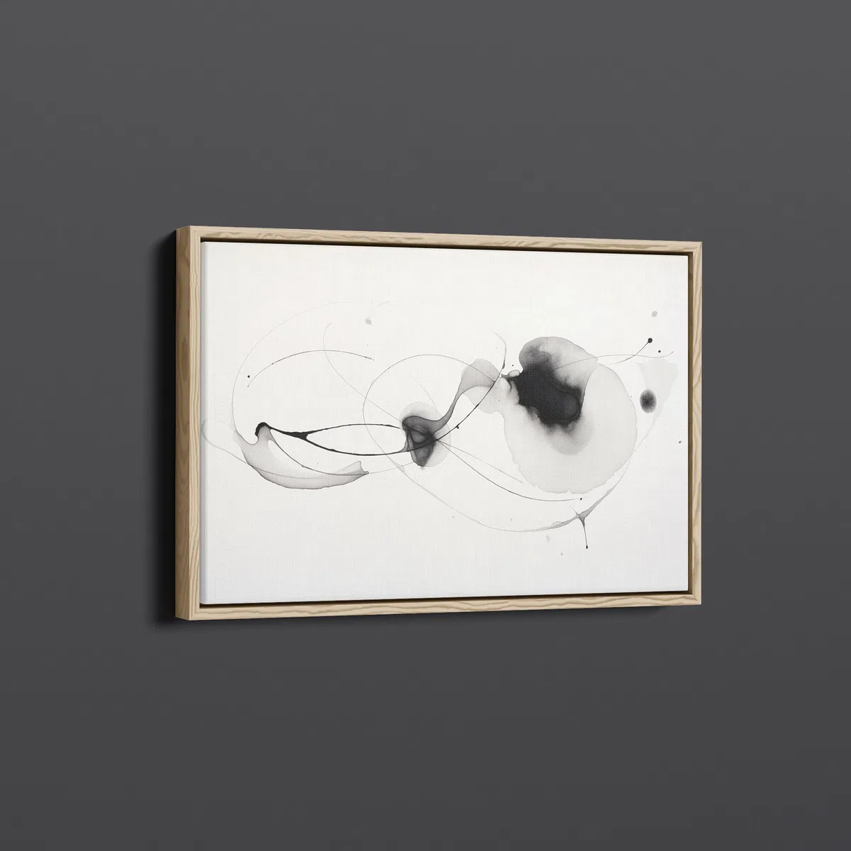 Artnova Marco flotante de madera para lienzo - Lienzos de hasta 2,5cm de grosor - Decoración para tus obras de arte… (40x60, Madera)