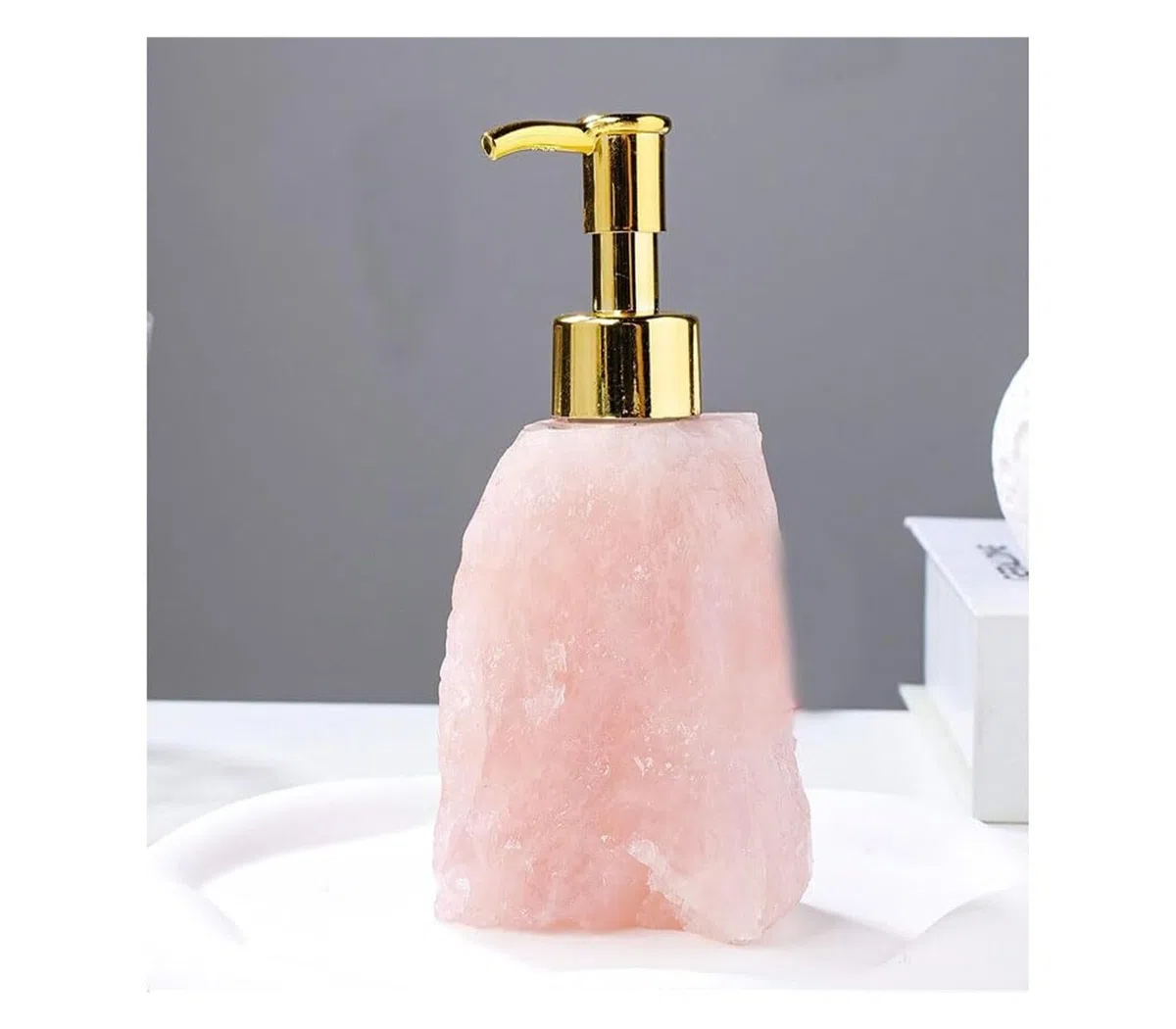 Dispensador de jabón para encimera de baño Dispensador de jabón con Bomba Acero Inoxidable, dispensador Cristal for Cocina y baño Decoración y Accesorios