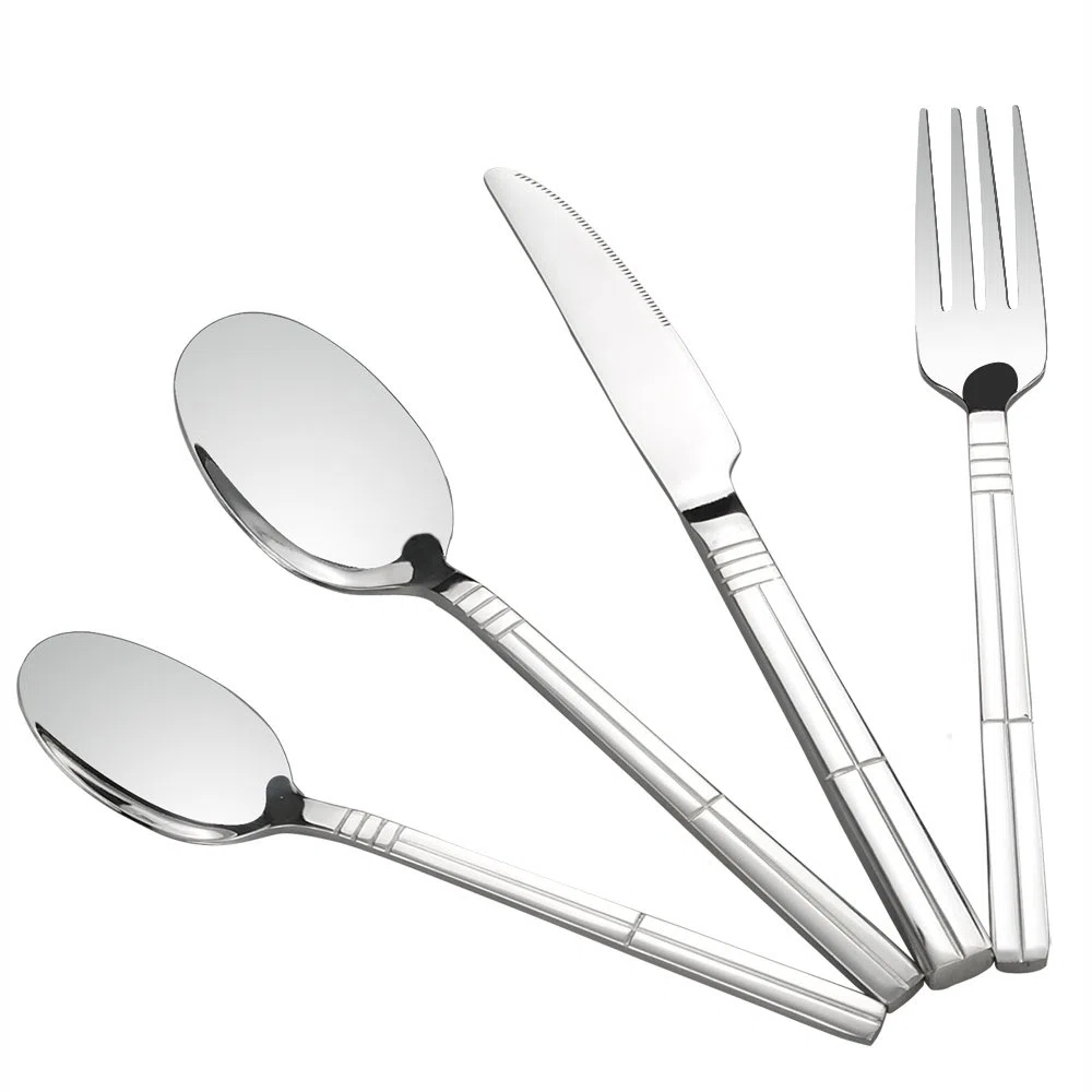 Set De 48 Piezas CuberteríA De Acero Inoxidable