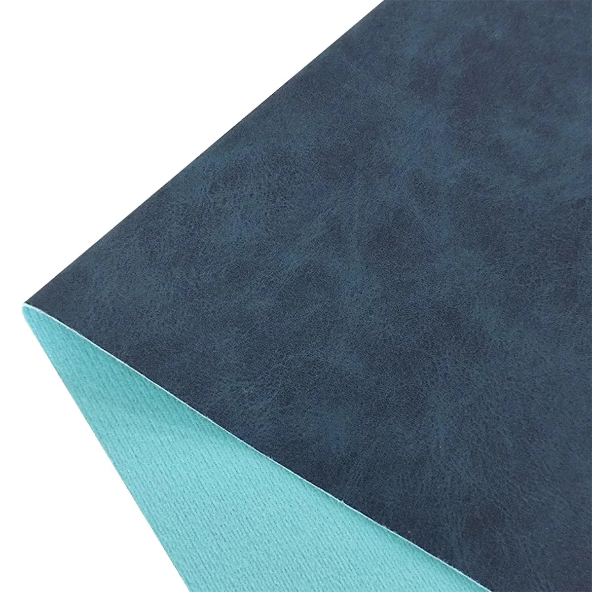 Tela Impermeable de imitación Suave, 30 x 135 cm, Cuero sintético para Bolsos, Lazos para el Pelo, decoración, Manualidades, Costura, Azul Oscuro.