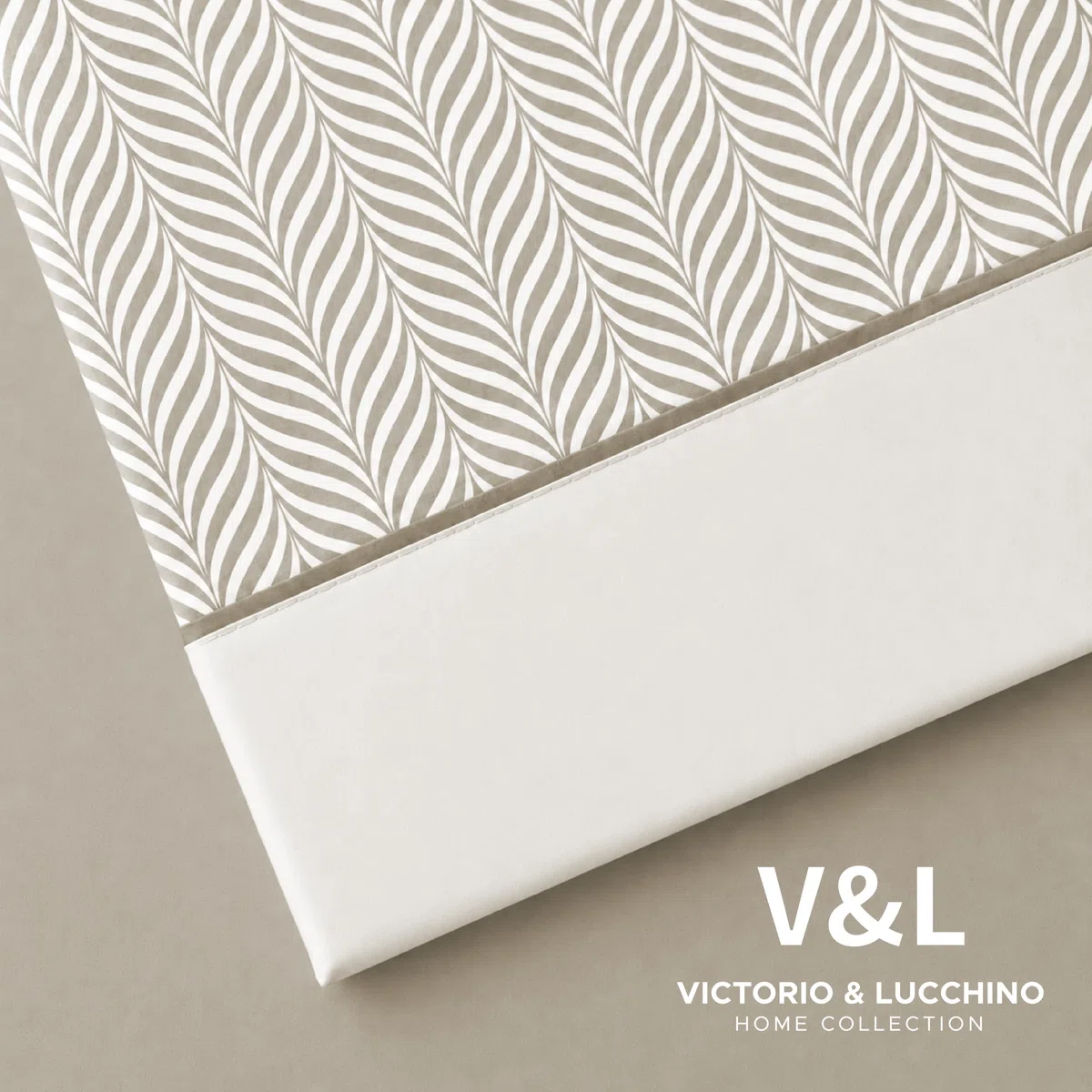 Victorio & Lucchino Juego de Sábanas Estampadas de Verano 100% Algodón Percal (Cama 180cm (2 Almohadas), Analia - Beige)