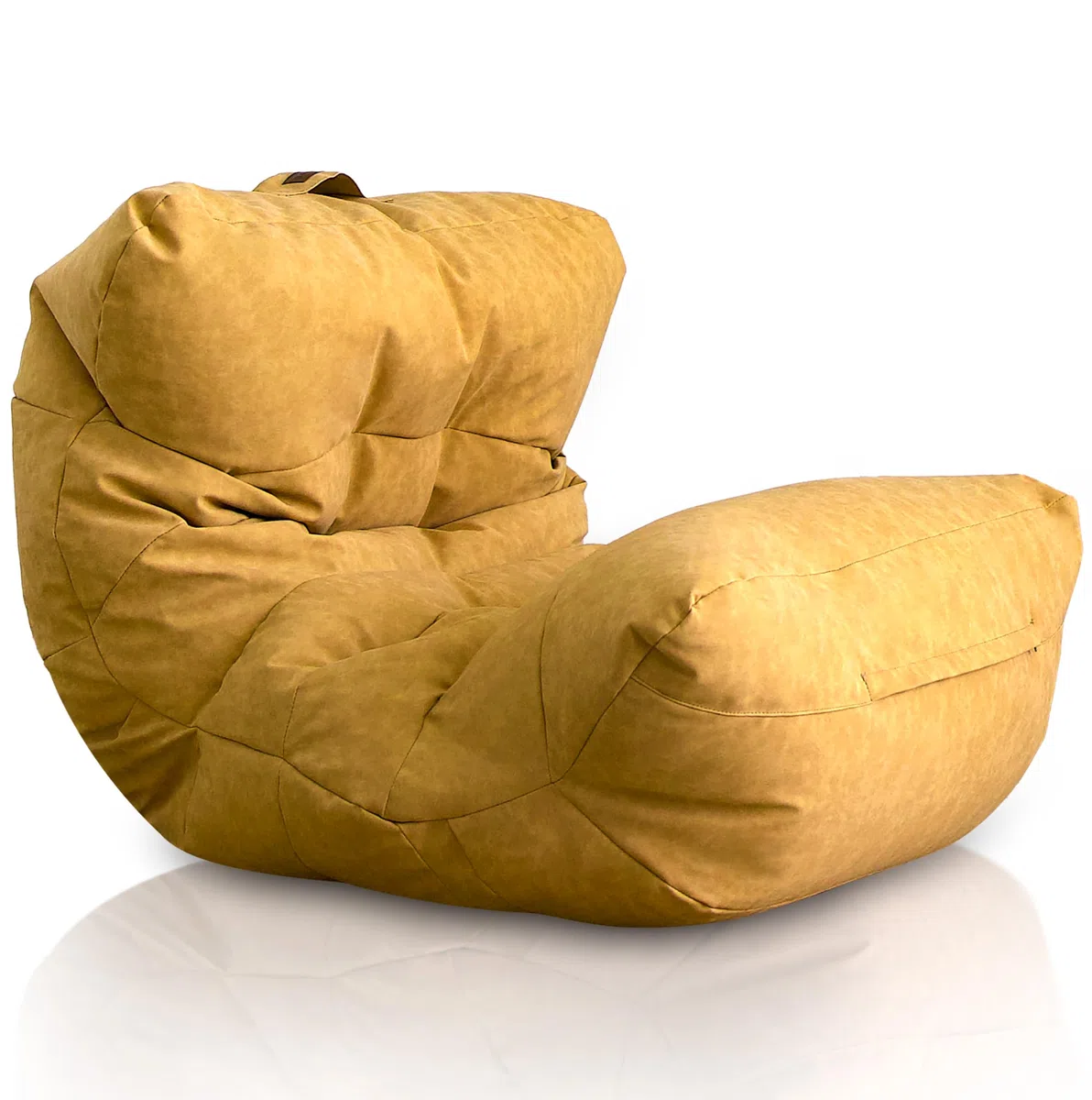 Aiire Puff Salón XXL de Diseño - Sillón Puf con Relleno Incluido para Adulto o Adolescente en Polipiel Premium - Bean Bag Chair Moderno para Dormitorio - Funda Desenfundable y Lavable