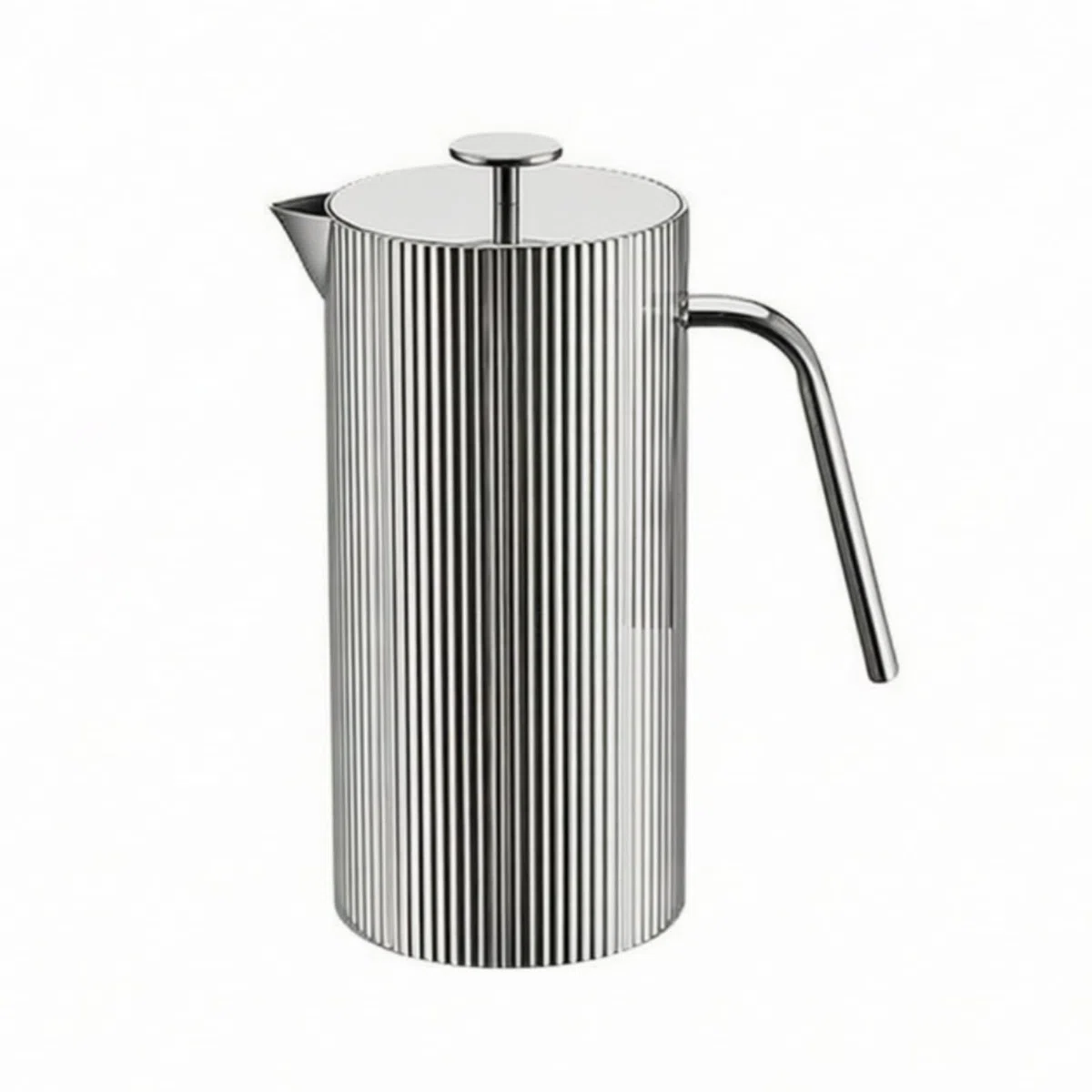 perfk Jarra de Acero Inoxidable Jarra Jarrón Jarra de Agua Fría Fabricada en Acero 304 con Acabado Espejo Resistente a la Corrosión Puntiaguda y Mango