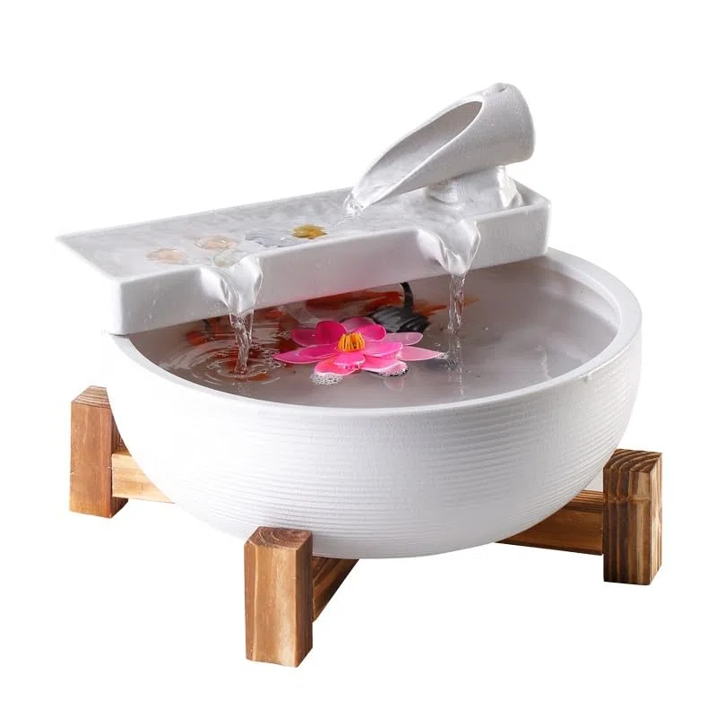 Fuente de Cascada de Mesa Fuente de sobremesa China Sencilla, Adornos Agua for Escritorio, Fuente, humidificador, Sala Estar, Mesa té, Decoraciones Oficina