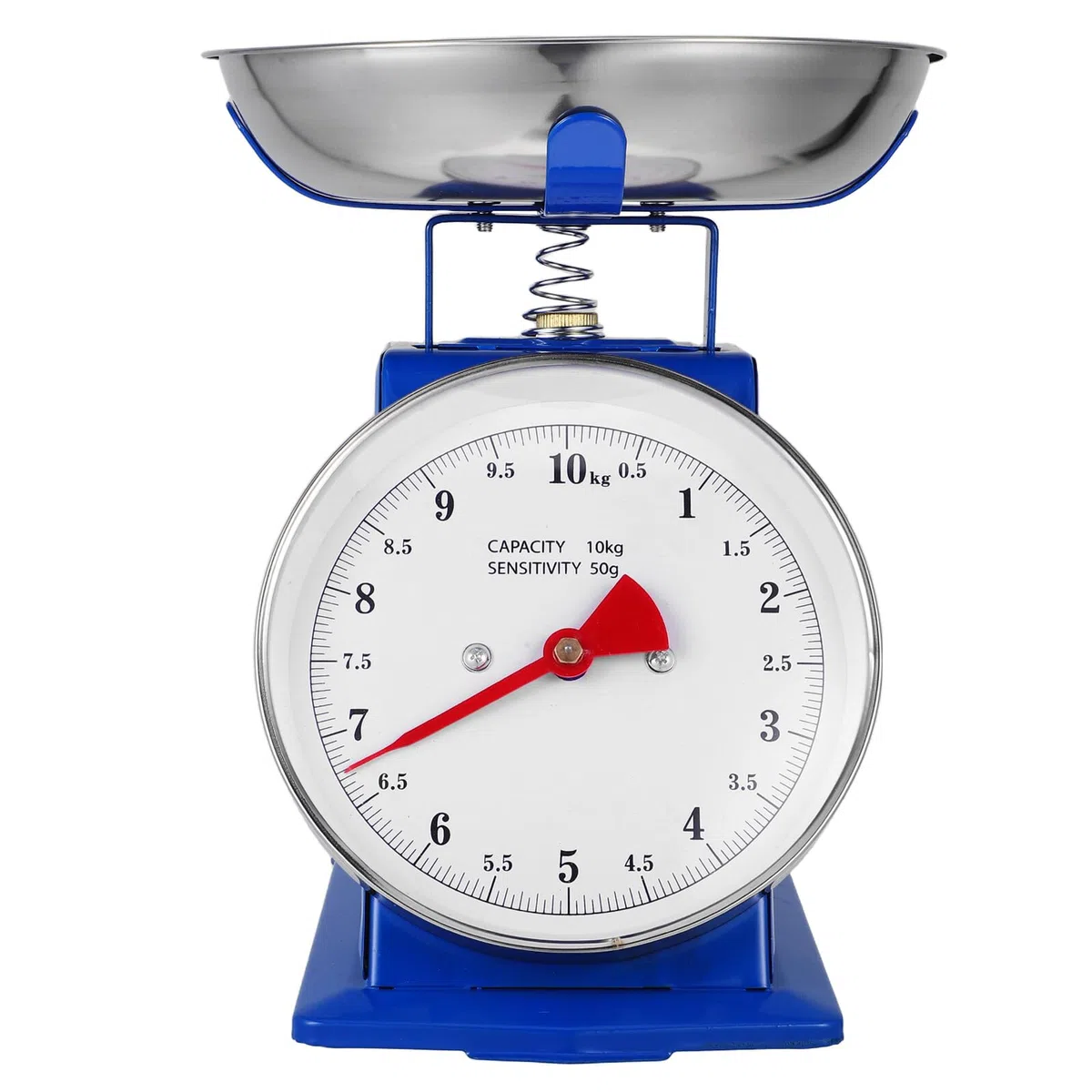 Báscula de Cocina Mecánica Vintage y Dial Grande Fácil de Leer con Capacidad de 10kg, Plato Desmontable para Preparación de Comidas