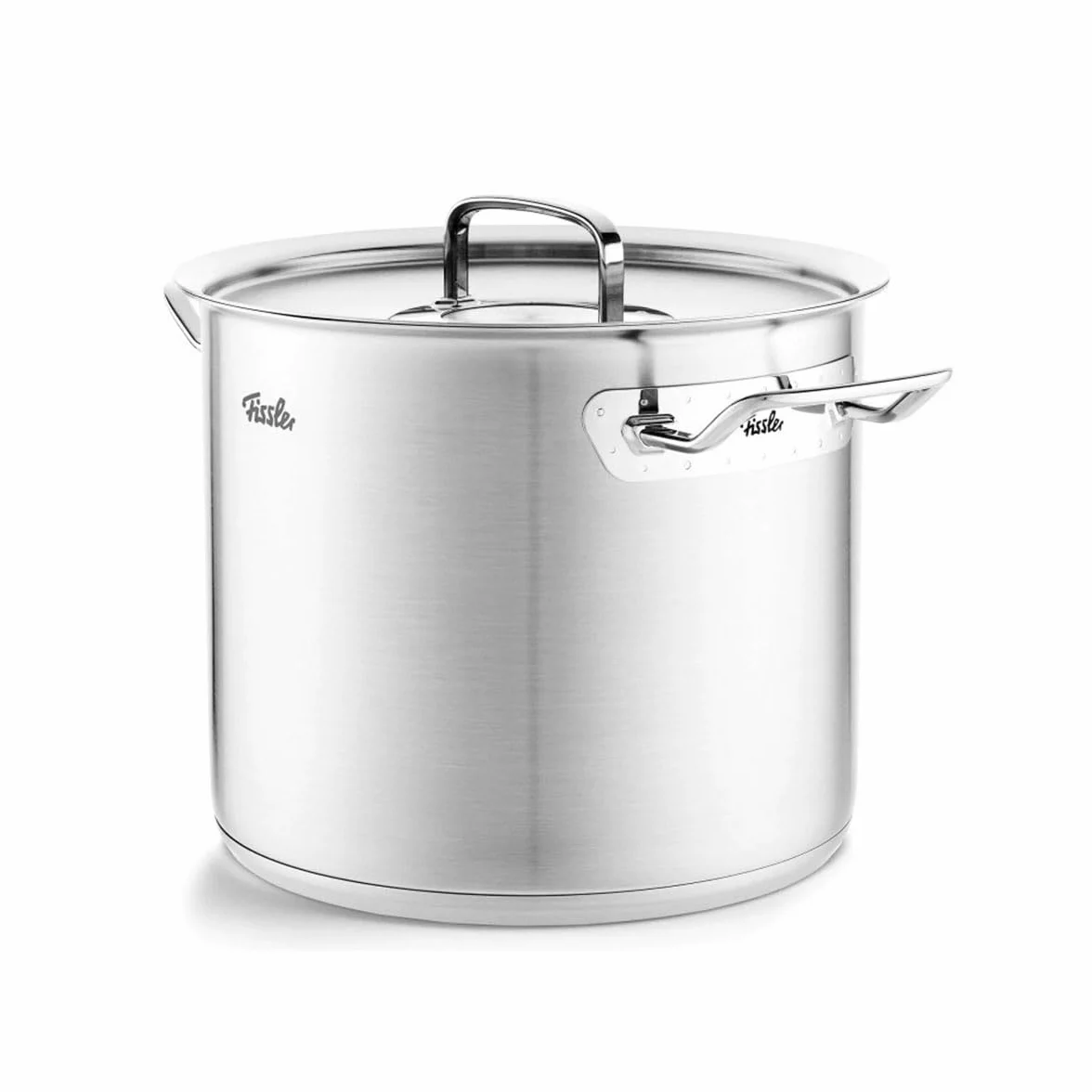 Fissler Original-Profi Collection Olla alta de 5,2 L y 20 cm de diámetro, acero inoxidable, con tapa de metal, escala de medición interior, inducción