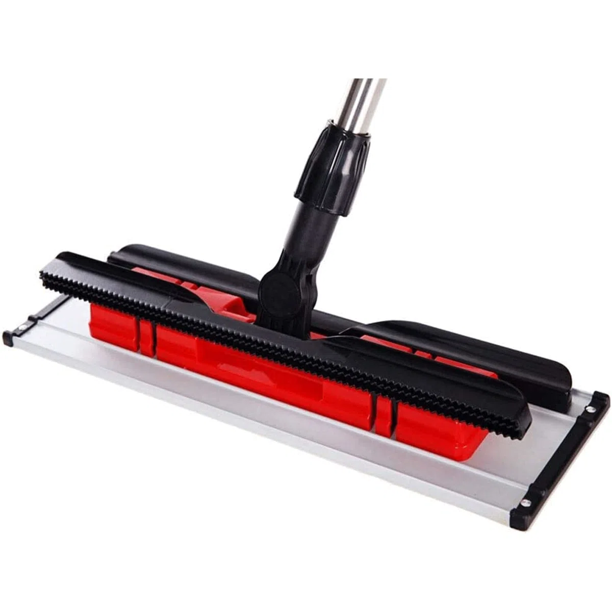 Trapeador de polvo Fregona plana para suelo húmedo y seco, cabeza de fregona grande para el hogar, 360 grados, sin ángulo muerto, giratoria, barra extensible para suelo de arrastre plano Profesional