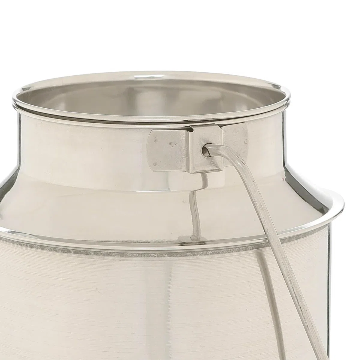 Jarra de leche de acero inoxidable 7,5 litro para café leche salsas cocina comedor mesa con tapa