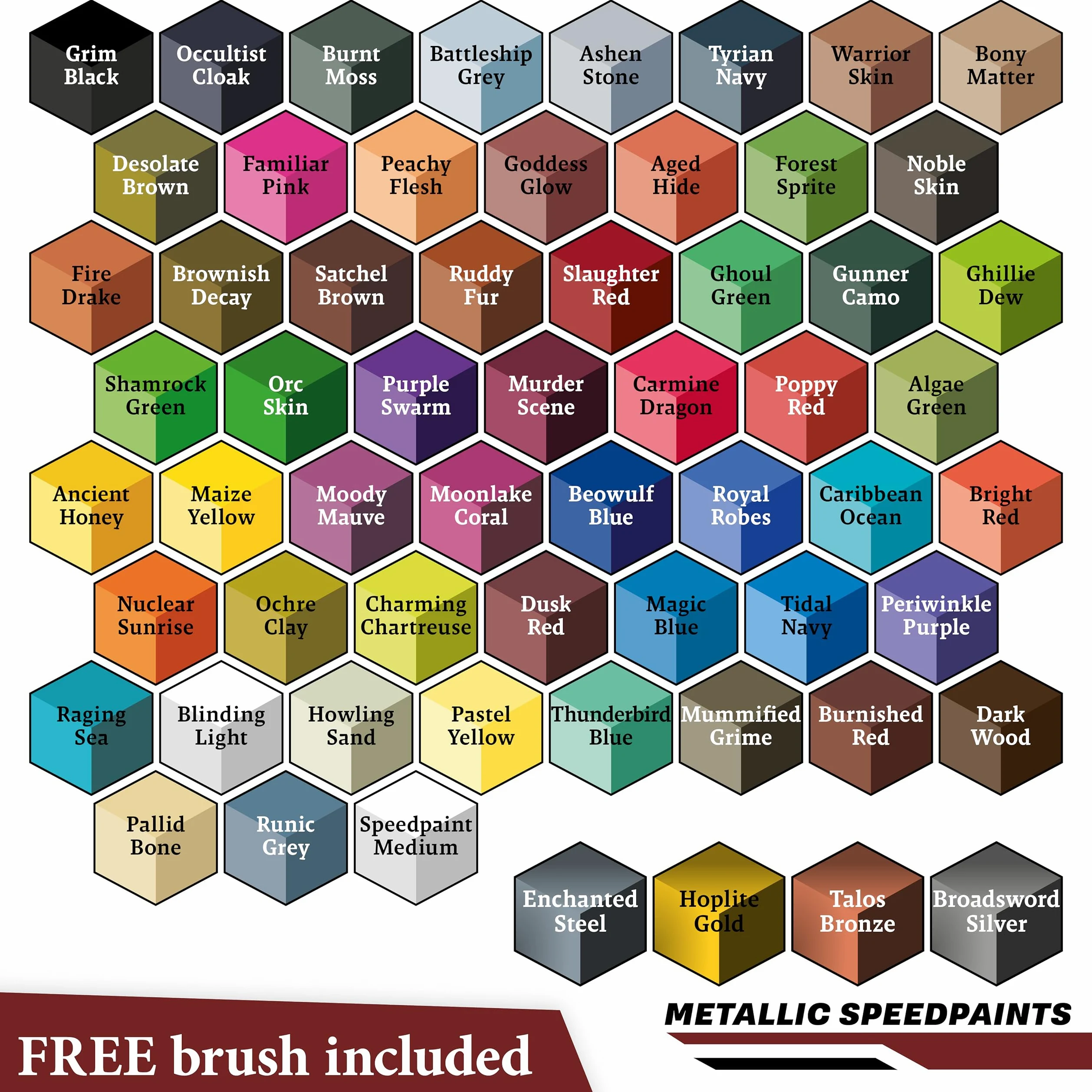 The Army Painter Speedpaint 2.0 Wargamers Mega Set, 60 cuentagotas de 18 ml, pintura de contraste no tóxica con bolas mezcladoras, incluye un pincel ergonómico para pintor