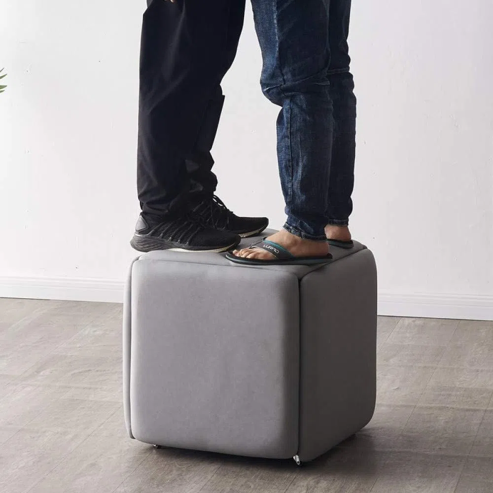 Taburete Apilable Para Sofá O Silla Con Forma De Cubo Para Asientos, Combinación 5 En 1, Taburete Otomano Para Fiesta Al Aire Libre, Organizador, Asiento Impermeable Creativo Para El Hogar O (Color:B)