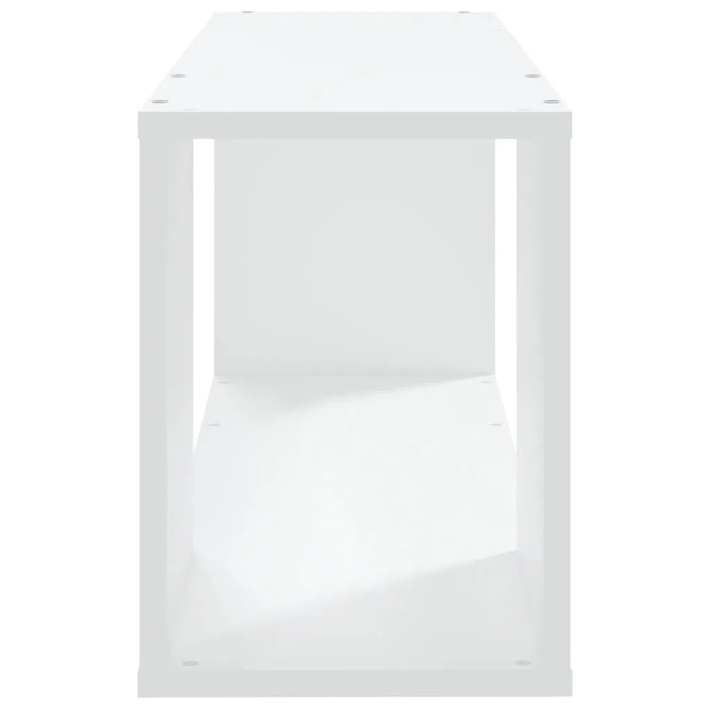 vidaXL Mueble para TV Soporte Mobiliario Aparador Armario Estante Salón Sala de Estar Dormitorio Decoración de Madera Contrachapada Blanco 80x24x32 cm