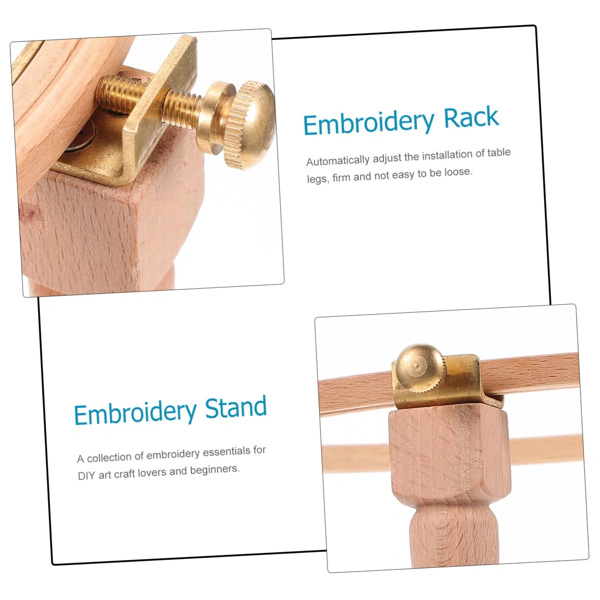 jojofuny Piernas Bordadas De Soporte De Madera Para Bordar Bastidor Bordar De Madera Aro Bordado Artesanal Para Casa