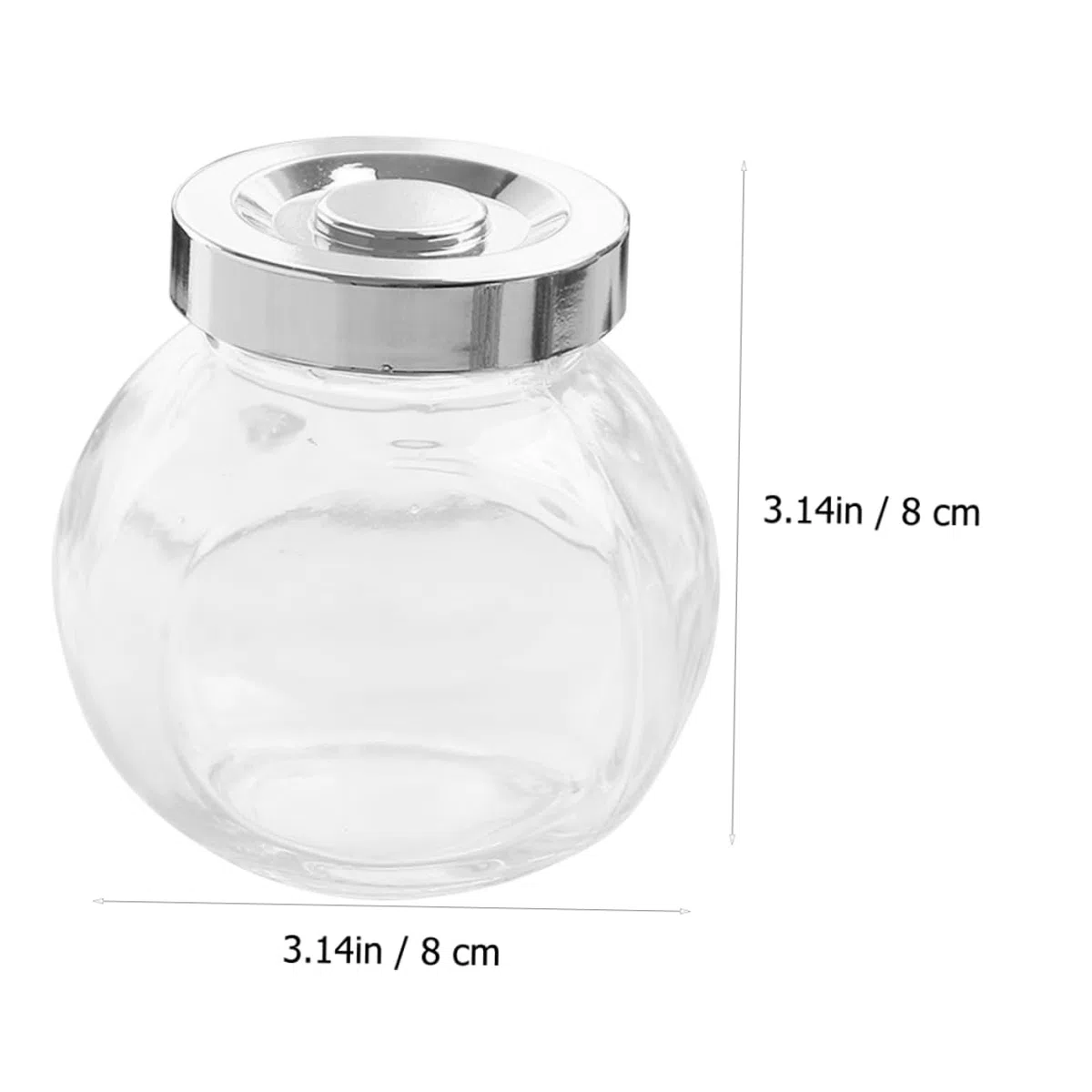 UKCOCO Tapa Hermética Sellados de Vidrio Transparentes 8 Frascos para Almacenar Alimentos para Conservar Mejor Cocina