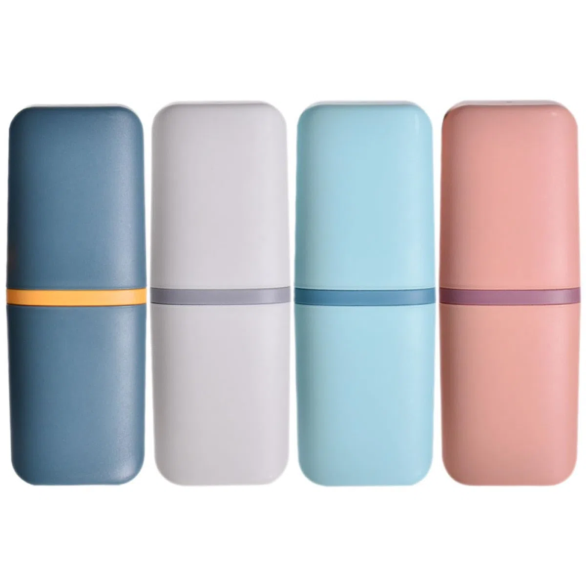 PRETYZOOM 4 Juegos Estuche De Viaje para Cepillos De Dispensador Accesorios De Viaje Soporte para Cepillos De Recipiente Portátil para Pasta De 4 Uds * 4