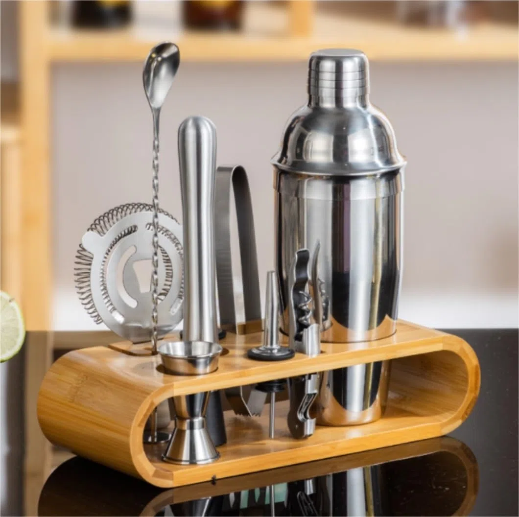 Juego de Coctelera Kit de Coctelería Juego De Coctelera De 10 Piezas, Equipo De Barman De Acero Inoxidable, Herramientas Profesionales De Coctelería, Bar, Bebidas Coctelera para Cócteles Coctelera de