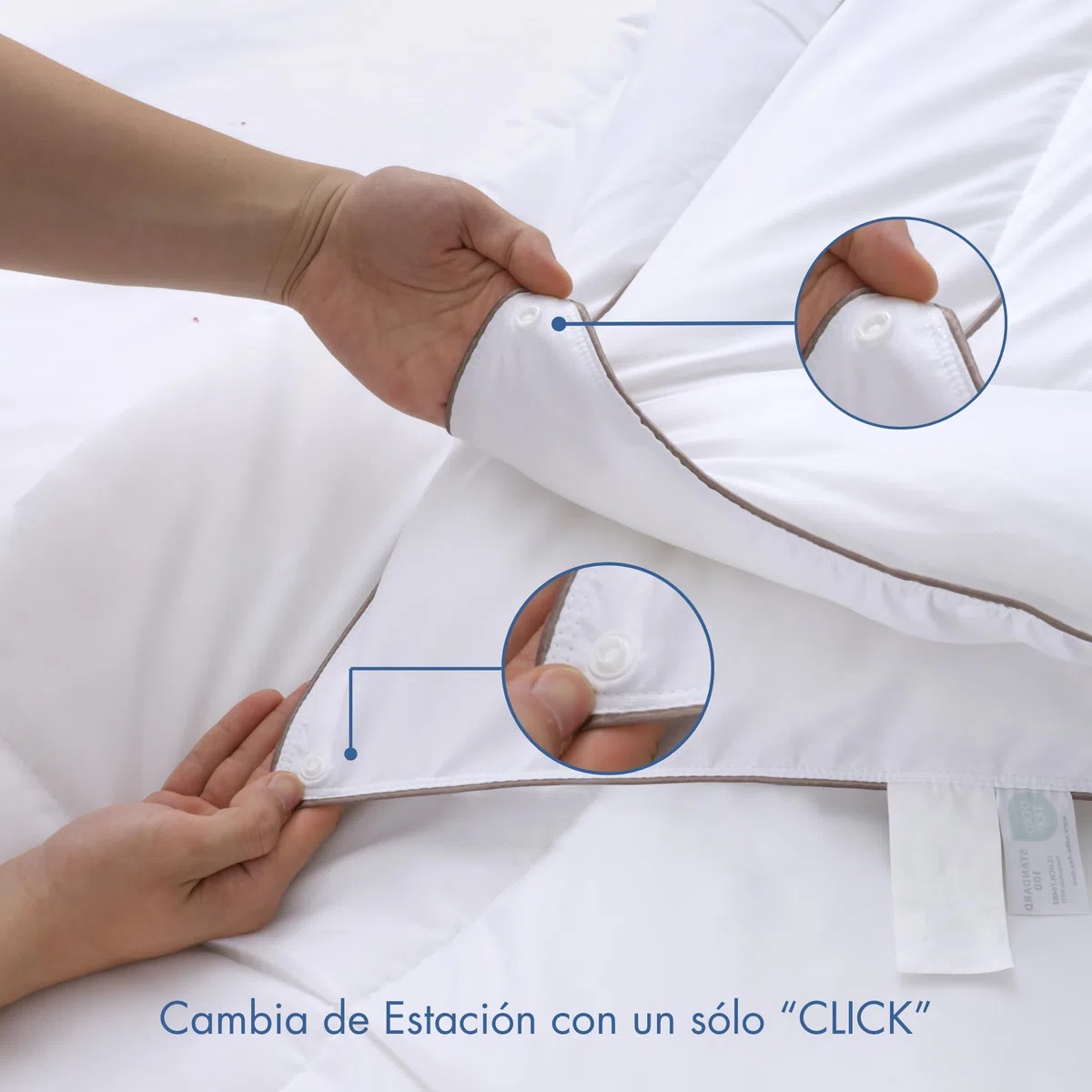 NORA HOME Relleno Nordico Cama 150 4 Estaciones. Conjunto 2 Edredones Antiácaros Fibra 3D. Nivel Térmico hasta 4.5/5. Tacto Plumón. 3 en 1 (125+250=375 gr/m²). Acabado Doble Costura y Bordonado - Duo