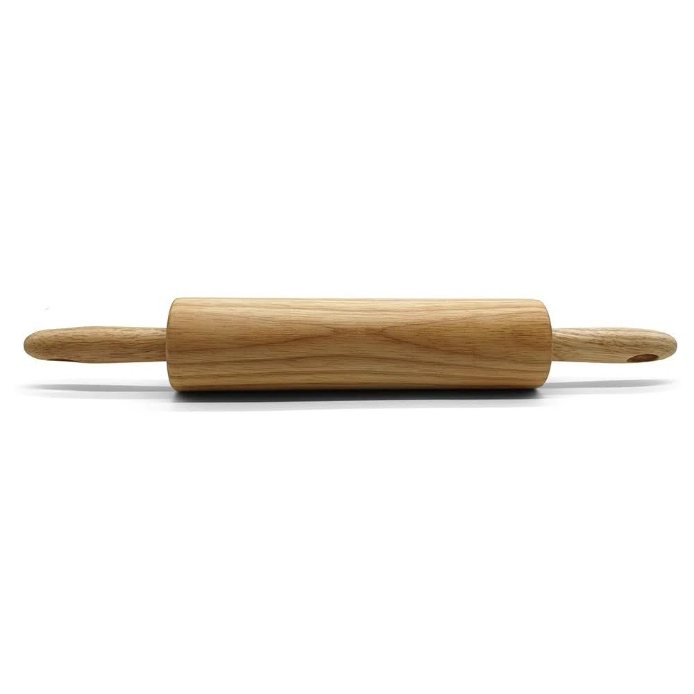 Rodillo de madera para hornear, diseño antiadherente, ideal para pizza, pastelería, masa y galletas, herramienta de cocina esencial para panaderos