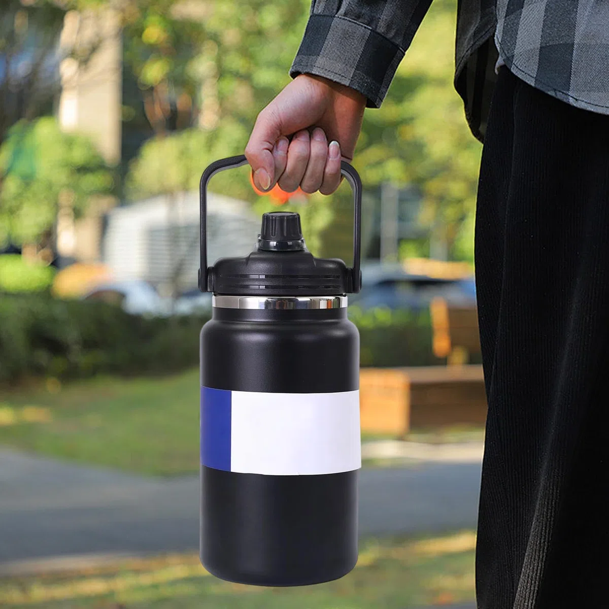 Termo Isotérmico Termo Al Vacío De 4 Litros | Botella De Agua De Acero Inoxidable Para Gimnasio Senderismo Escuela Viajes Camping Ciclismo Deportes Y Actividades Al Aire