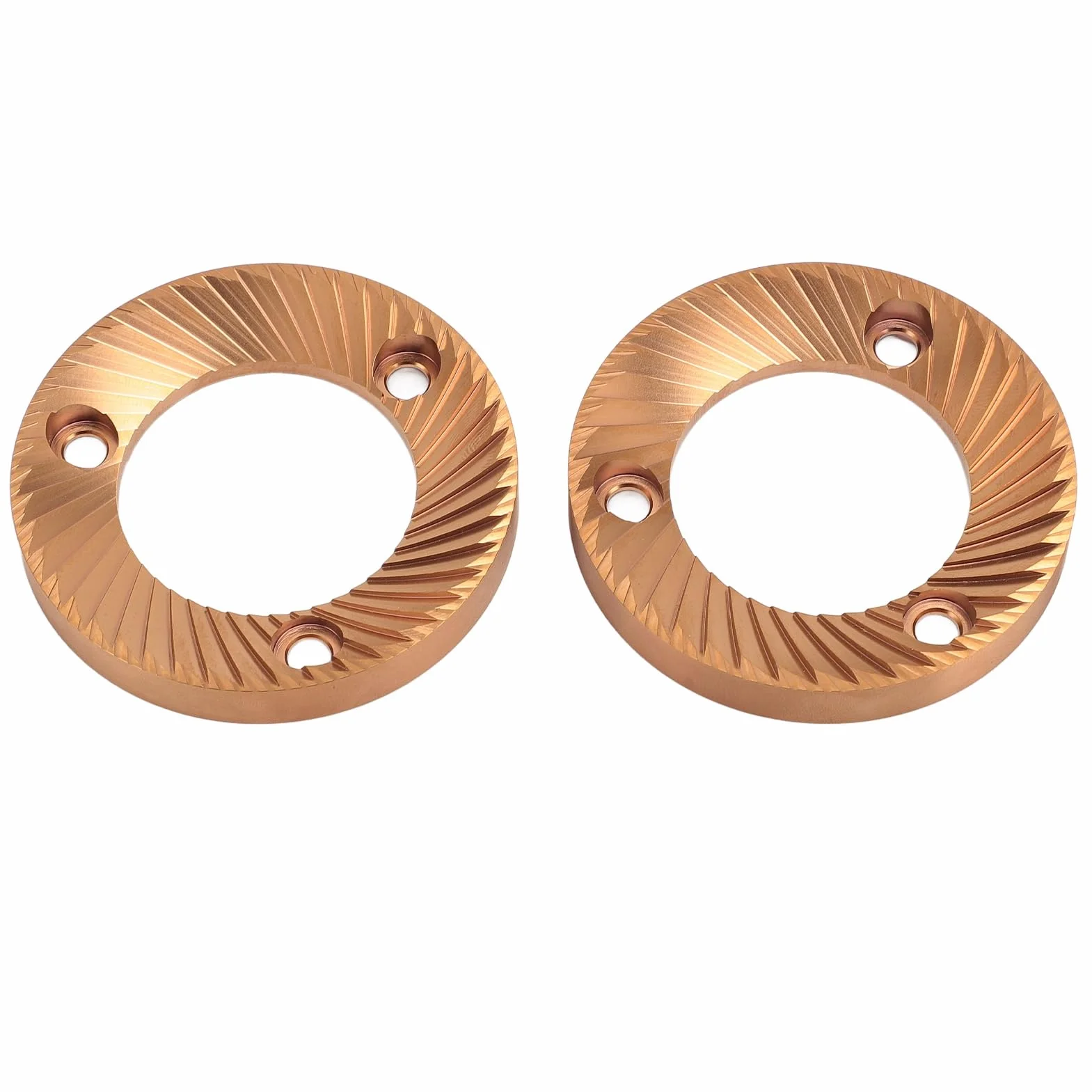 Muela Plana de 64mm con Recubrimiento de Titanio, Muela Plana Multiusos para DF64 DF64P DF64E DF64V, Ideal para el Accesorio de Molino Ceado E5P E6P E37J