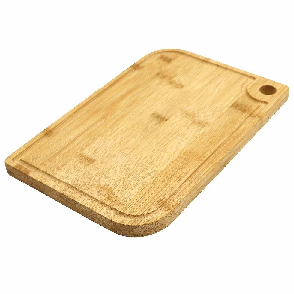 Tabla de Cortar Tabla de Cortar Cocina Tablas de Cortar de bambú Natural Tabla de Cortar de Madera con Ranura para Jugo Tabla de Cortar de bambú