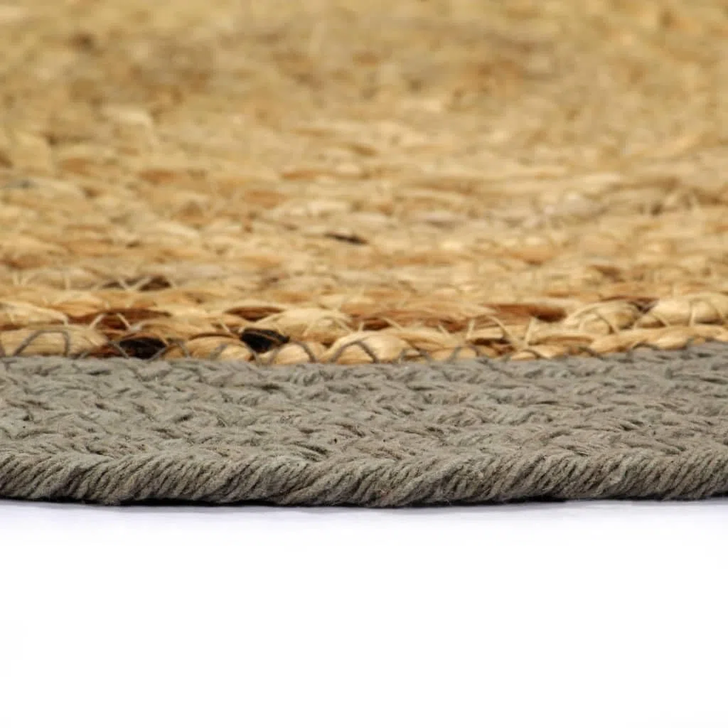 Juego de 4 manteles individuales de yute natural y algodón, 38 cm, lavables, antideslizantes, resistentes al calor, con protección antimanchas, para mesa de comedor, cocina, comedor, restaurante