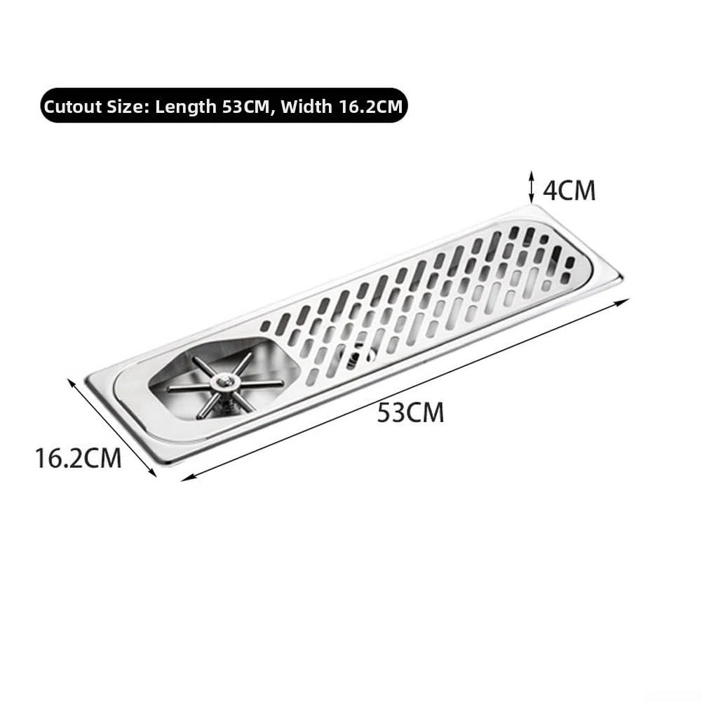 Lavavasos para profesional para acero Inoxidable Chorro Agua para fuerte para Bar Cafetería Bandeja Recogida Utensilio Tamaño Medio(Slim)