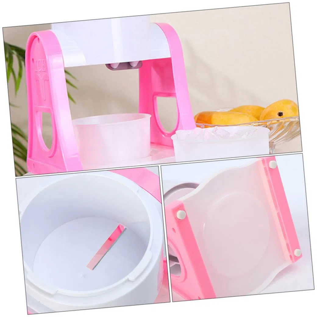 Trituradora de Hielo Manual Sencilla para Casa, Manivela, Abs y Acero Inoxidable, Adecuado para Bebidas Frías y Cócteles