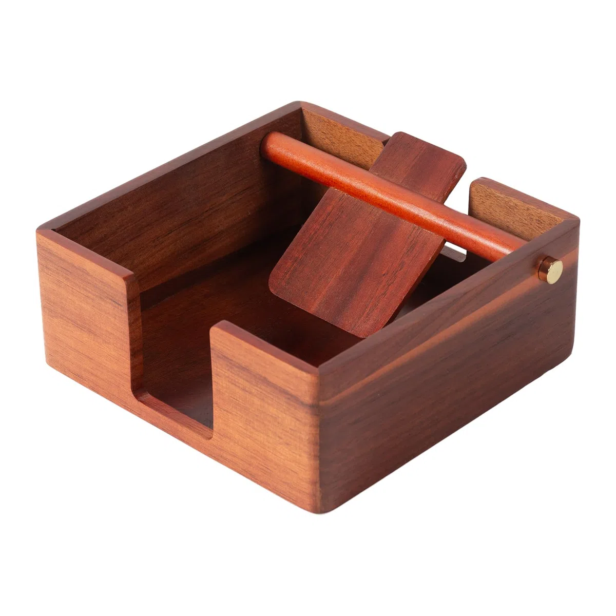 Servilletero de acacia natural para mesa, dispensador de servilletas, servilletero decorativo para bebidas para cocina, hogar, bar (acacia)