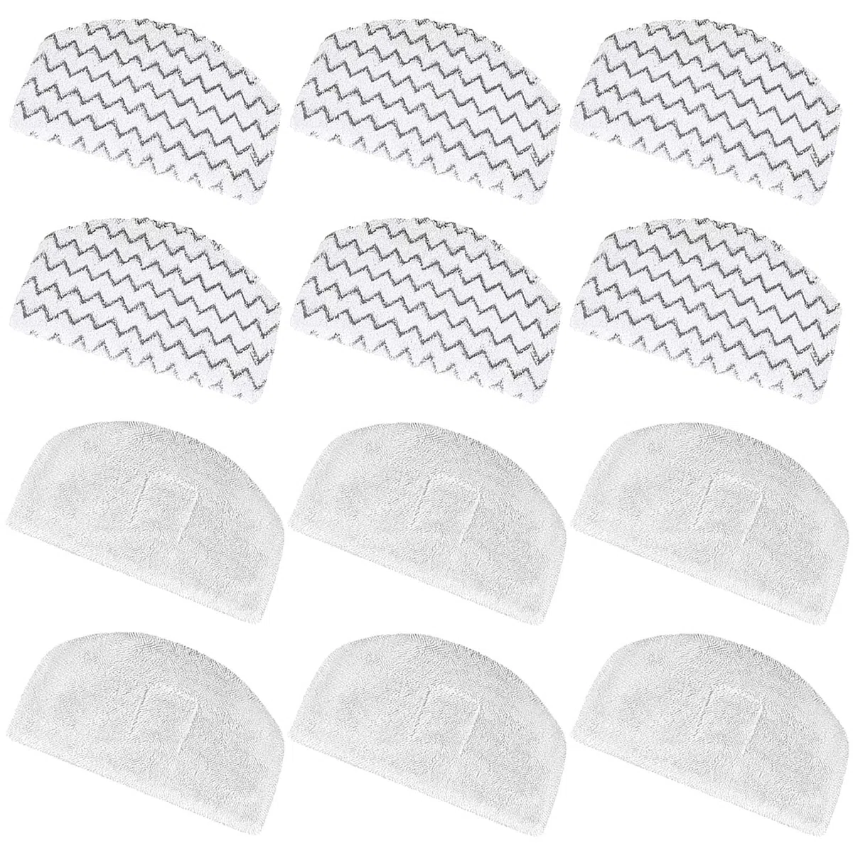 Tivcroxs Bissell Powerfresh Steam Mop 1440 1806 1544 2685A 2814 Series, Model 19402 19404 19408 19409 1940A 1940F 1940Q 1940T 1940W B0006 B0017 2075A Almohadillas para fregona, Blanco, Gris