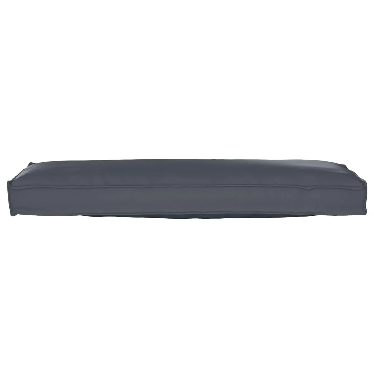 vidaXL Juego de Cojines para Palets 2 pcs Antracita 120 x 40 x 8 cm, Decoración para jardín y terraza, Conjunto de Cojines rectangulares, Textil Resistente al Agua, Accesorio Moderno