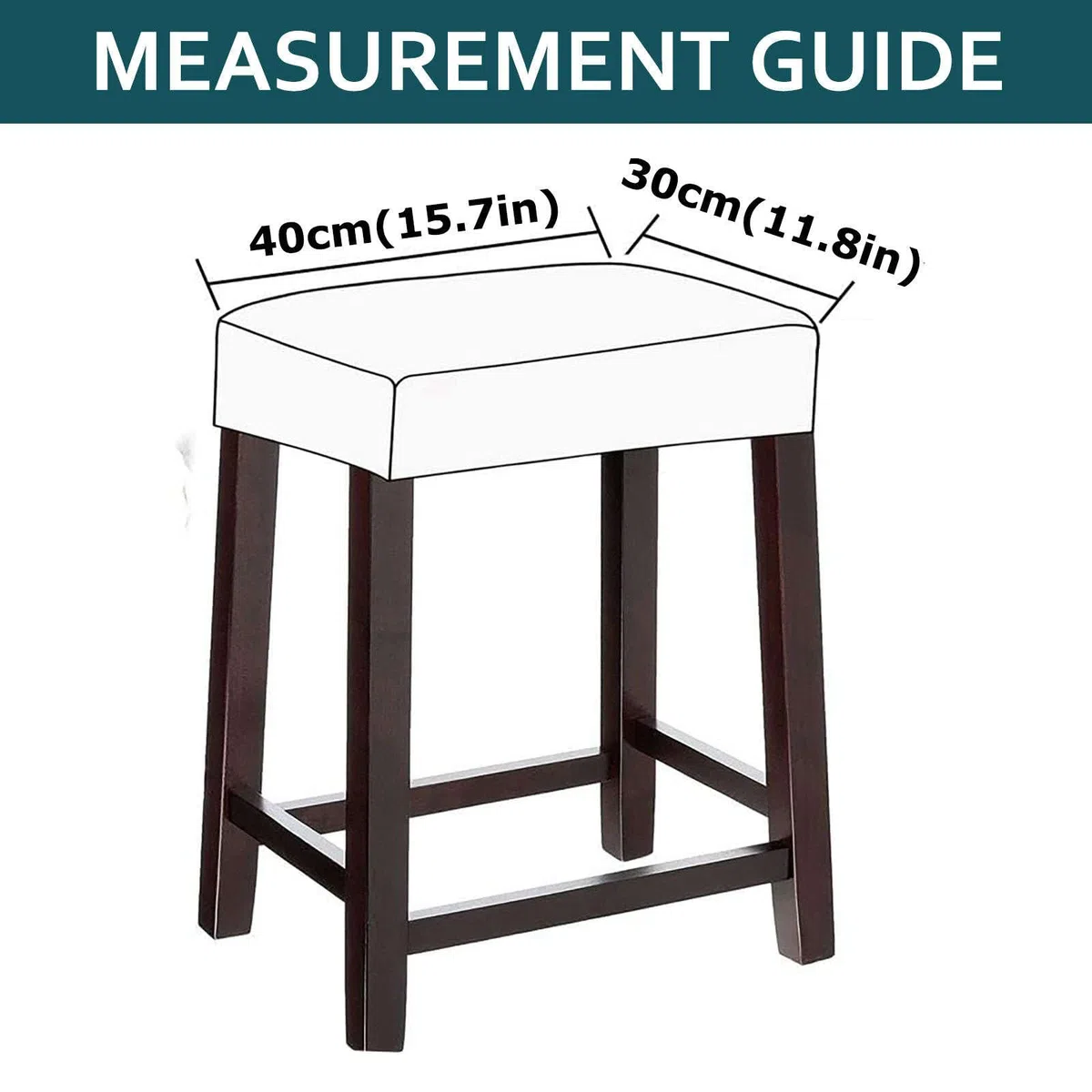 Juego de 2 fundas impermeables de cuero sintético para taburetes de bar, protectores de asiento duraderos para taburetes de salón y pub, protectores rectangulares para sillas