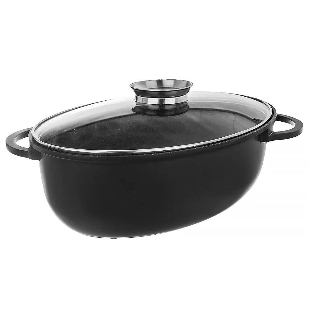 orion group Sartén de granito sartén antiadherente sartenes 8 L | Cacerola antiadherente resistente a los arañazos, con tapa de cristal, sartén universal para inducción
