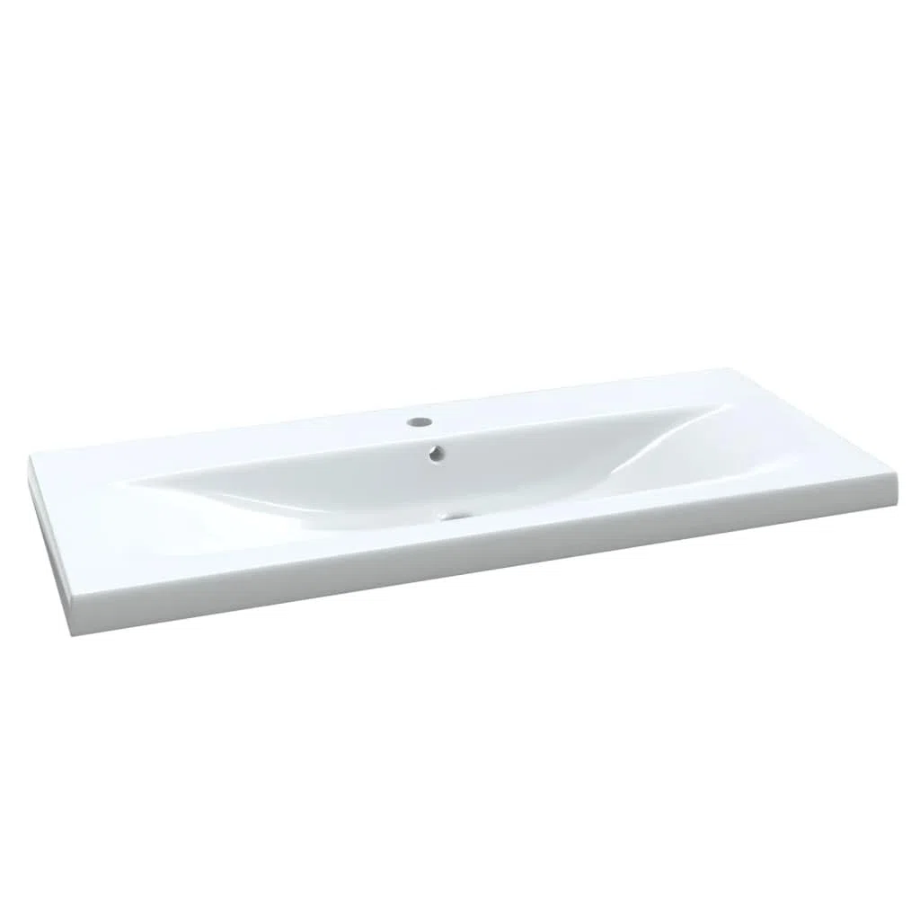 vidaXL Conjunto de Muebles de Baño 3 Piezas Espejo Lavabo Armario Mobiliario Almacenamiento Inferior Aseo Pared Cajones Estantes Gris Hormigón