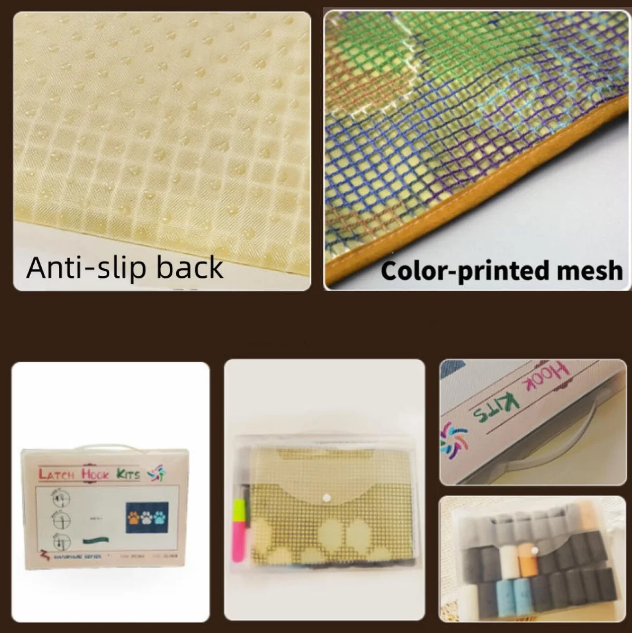AxiangziK Diy Kit Manualidades Alfombra Chica De Dibujos Animados Kits De Ganchillo Para Hacer Alfombras，Juego De Bordado,Kit De Ganchillo Para Principiantes，Manualidades De Costura Para Deco 21x29in