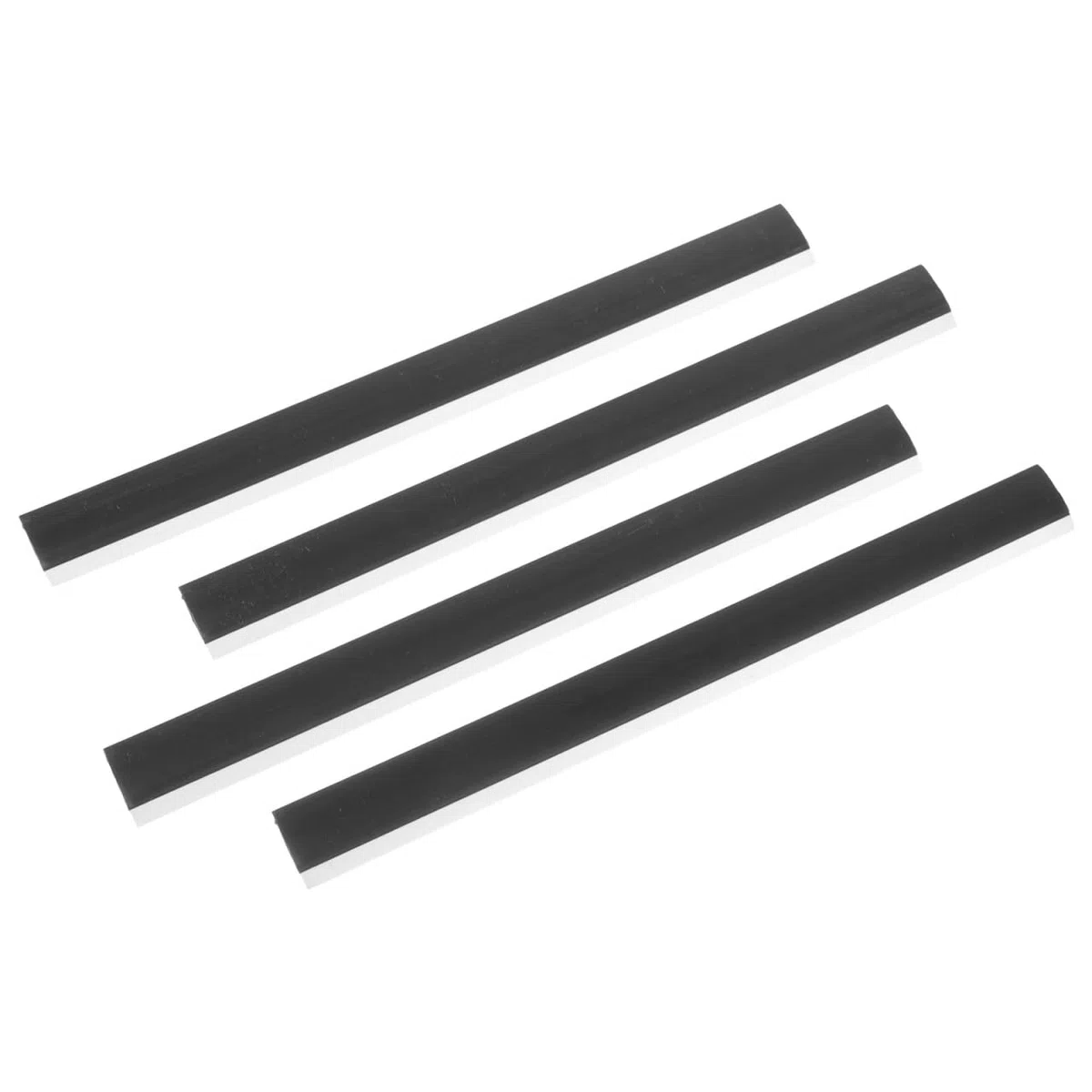 4 Tiras de Goma Accesorio Fácil de Reemplazar para Recogedor de Basura Evita Deslizamientos y Aflojamiento Material Goma Negro en Recogedores