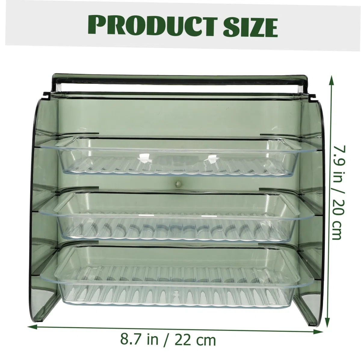 Estante de Almacenamiento de Alimentos de Cocina Transparente Verde, Triple Capa, Resistente al Calor, Rejilla para Preparar Ollas Calientes, Adecuado para Cocina y Organización