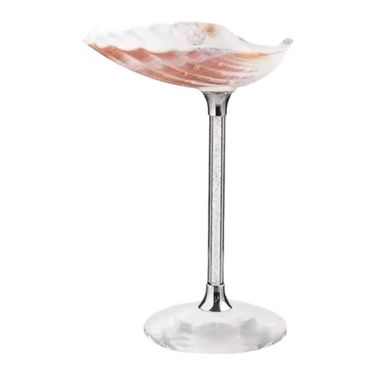 MagiDeal Copas de Vino, Vasos y Vasos multifuncionales para Jugo, para Celebraciones de Compromiso, Bares, Fiestas de cumpleaños, Fiestas temáticas de Playa, Base Plateada de Concha Marina