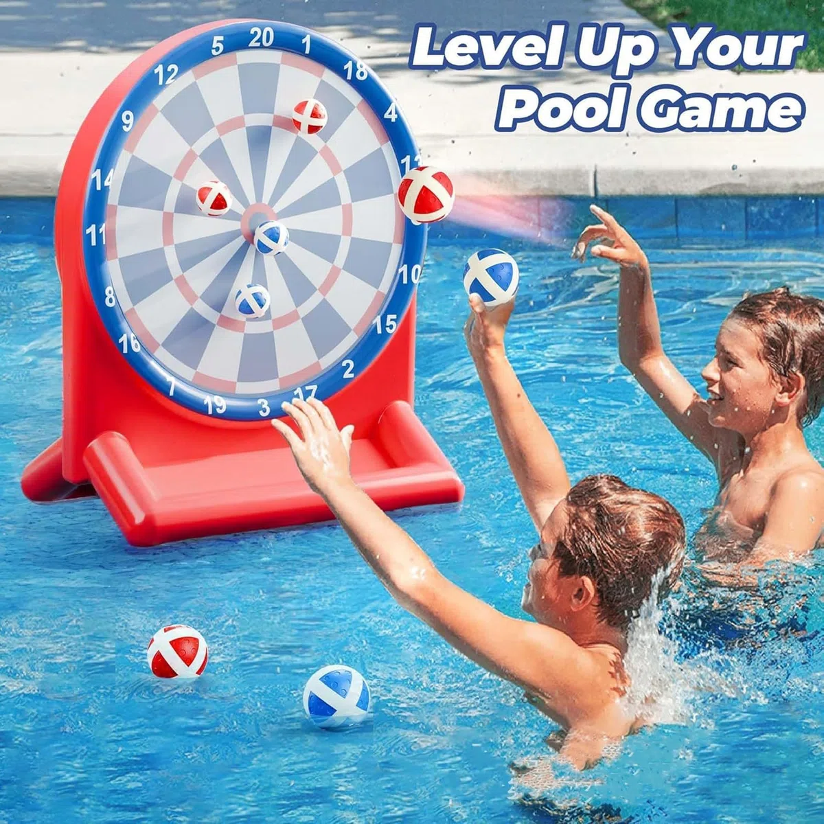 Juego De Agua De Lanzamiento De Dardos Inflable, Juguetes Flotantes para Piscina para Niños, Adolescentes Y Adultos, Juego Deportivo Al Aire Libre En La Playa O El Jardín, Regalo para Fiesta
