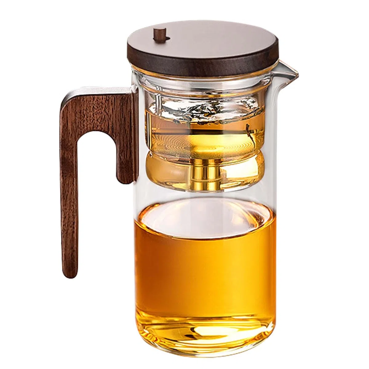 Botella de té de vidrio para infusiones de té, té de leakproof para | infusiones de té, diseño ergonómico con tapa de té, té resistente, botella de separación de té, botella de té de té, portátil