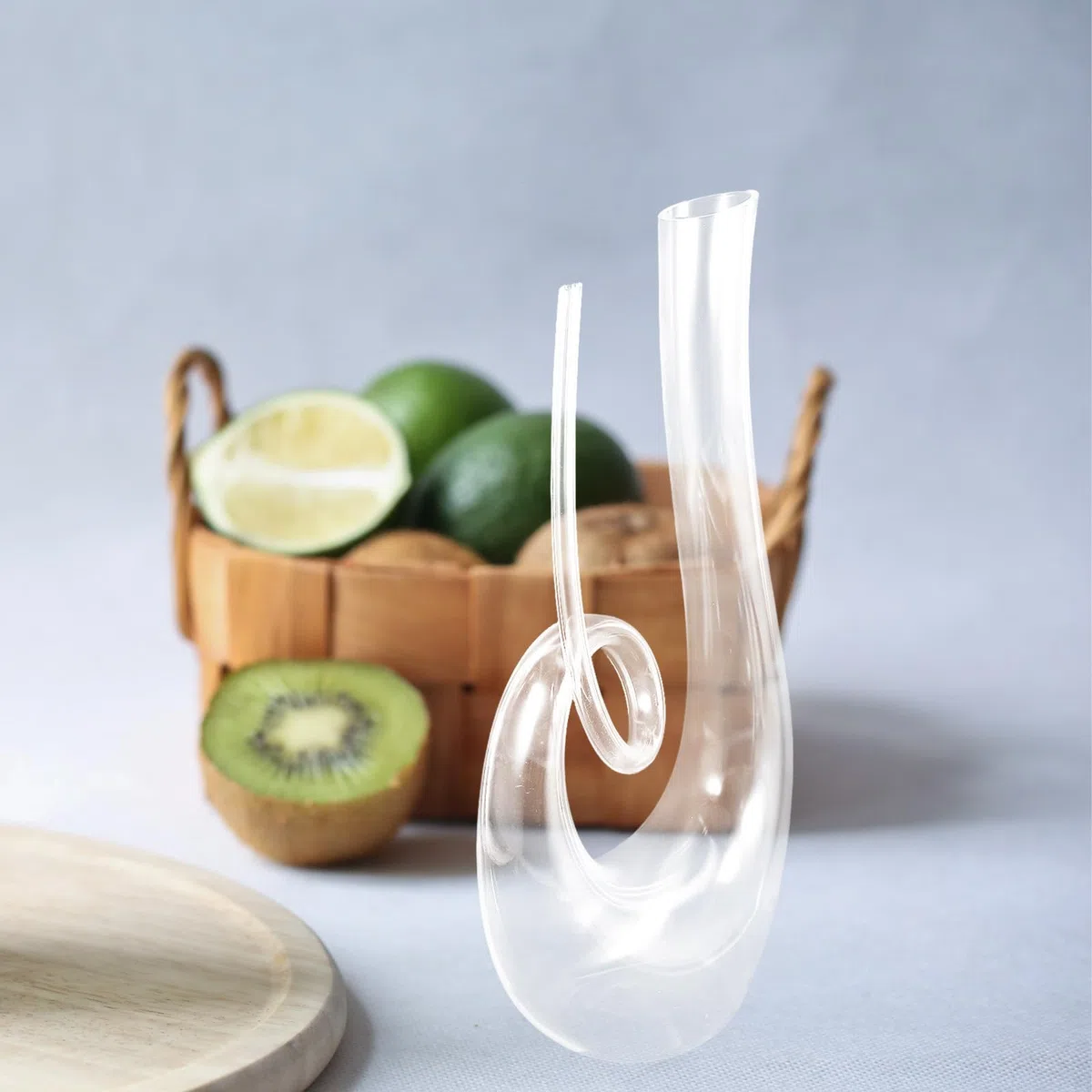 DOITOOL Decantador de Vino Doméstico y Diseño de Cristalino 1300ml para Mejorar y Bouquet en Reuniones