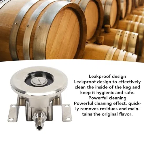Adaptador de Limpieza de Barril de Cerveza, Fácil de Usar, Grifo de Cerveza de Barril, Acoplador de Barril de Cerveza, Accesorio de Limpieza para Barril, Torre de Cerveza