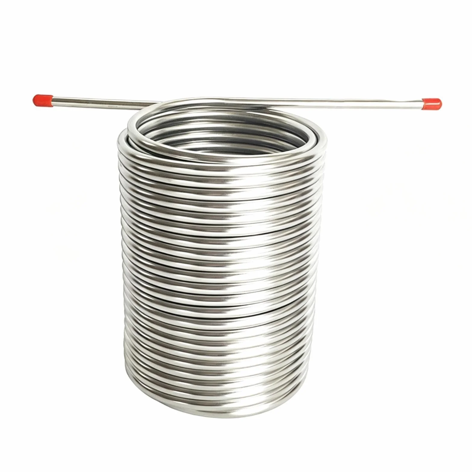 de Mosto Bobina Tubo Acero Inoxidable 304 Alimentario Interior Liso Limpieza Rápida Adecuado para Cervecería Casera Fiestas, Sin Conector, Individual
