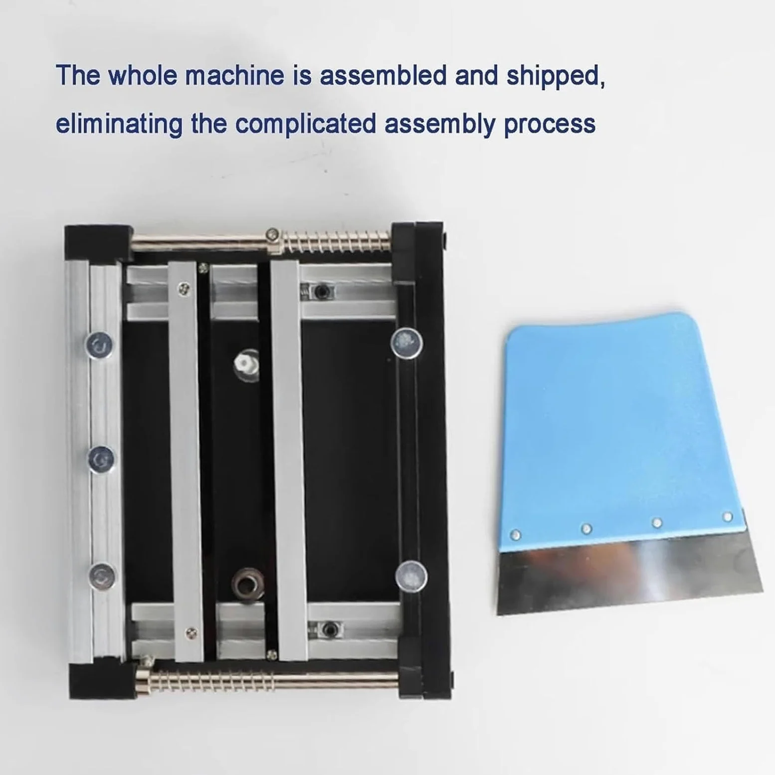 Estación de serigrafía manual pequeña, impresora de pasta de soldadura | Marco de aleación de aluminio premium, con ajuste multidireccional, for producción de prototipos de PCB(15cm)